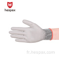 Gants de protection de la construction de construction anti-coupe HESPAX Gants de protection